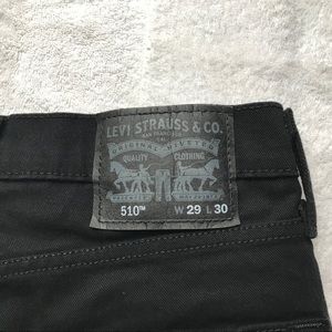 Levi 510 black zipper fly